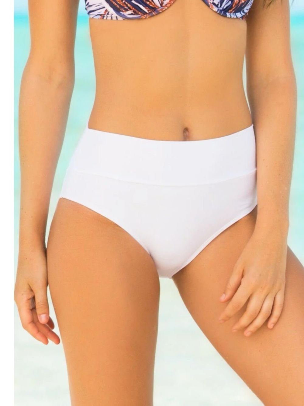 Hapari White Tummy Tuk Bikini Bottoms